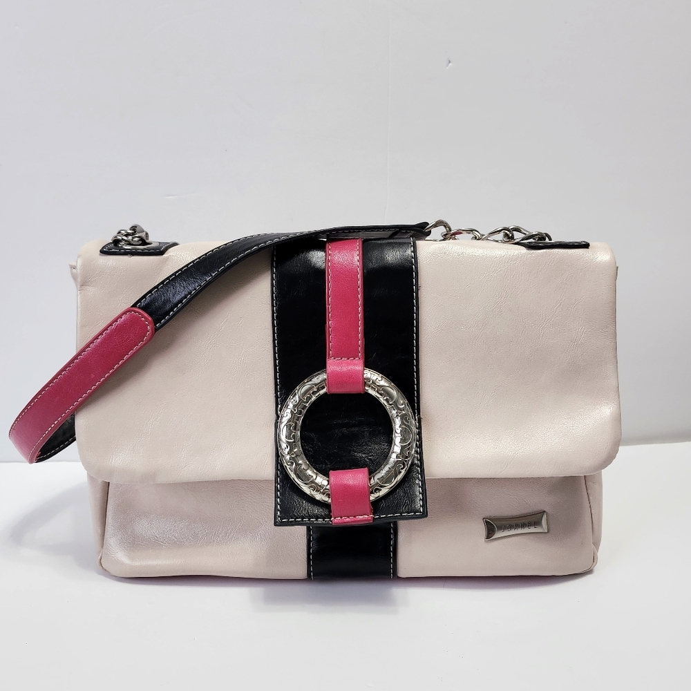 JOANEL Shoulder Bag Colorblock Blush Purse - Picture 11 of 13